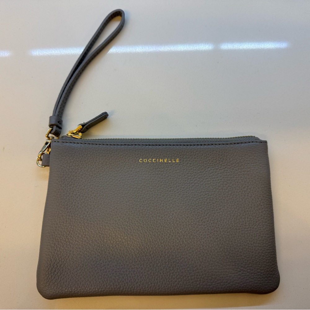 Coccinelle pochette in light grey